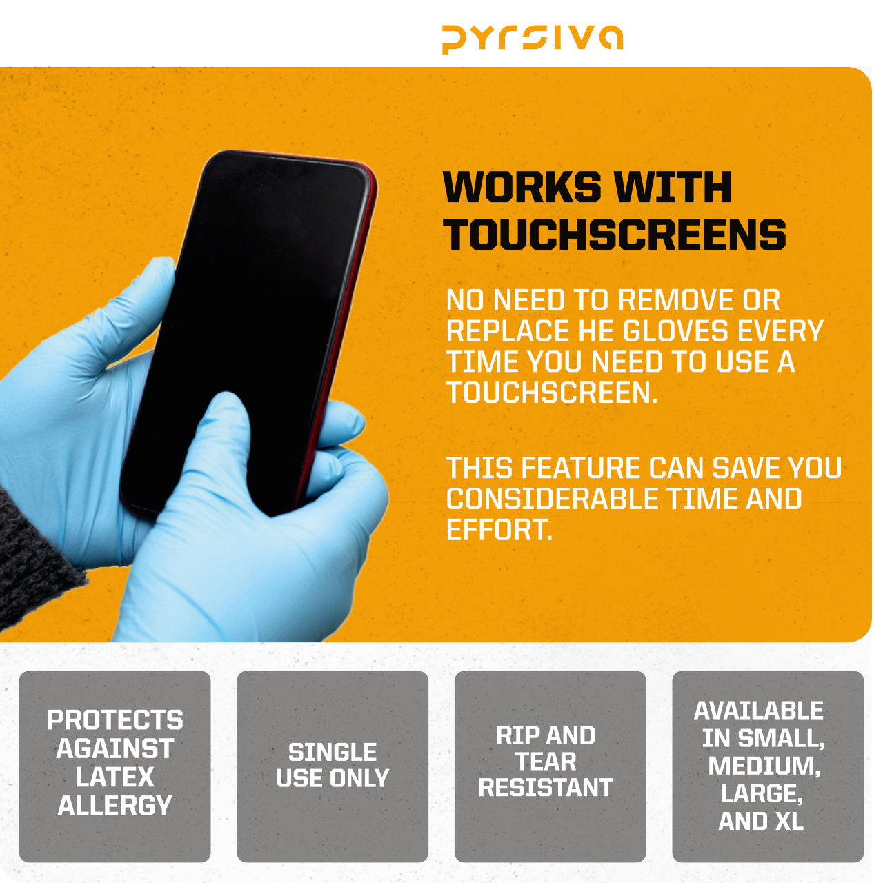 Nitrile Gloves by Pyrsiva Medical